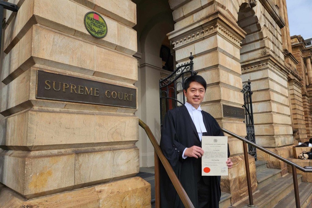 Ted Hui has been admitted as a lawyer by the Supreme Court of South Australia. Photo: Facebook/Ted Hui