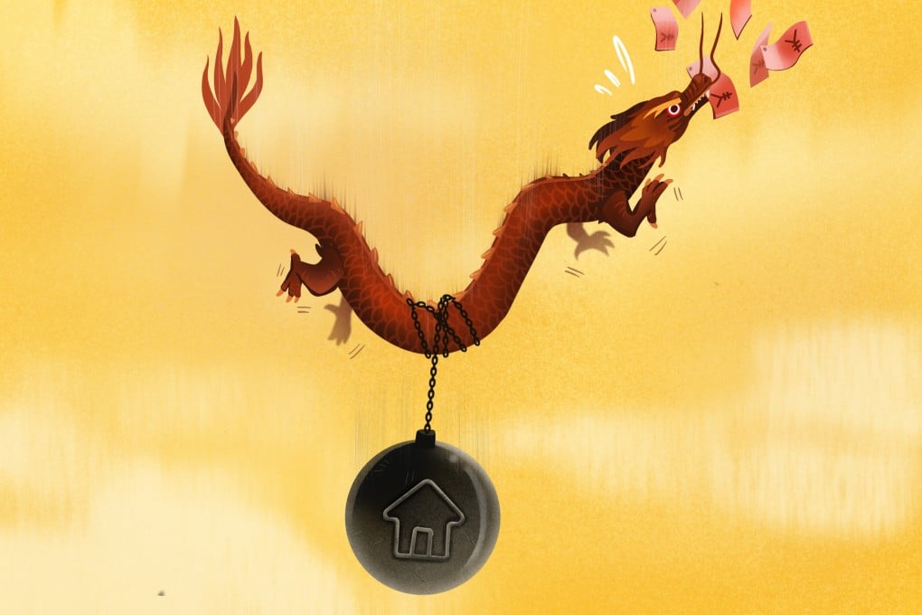 Global investors, Chinese homebuyers and economists are now holding their breath to see which domino will be the next to fall, and what tools Beijing can use to prevent its own so-called Lehman moment. Illustration: Davies Christian Surya