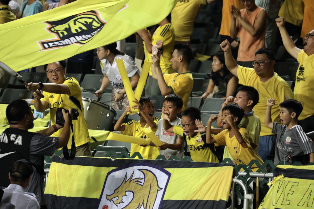 Lee Man fans enjoy their win over Bali United in the previous round, but they had a tougher time in Japan. Photo: Xiaomei Chen