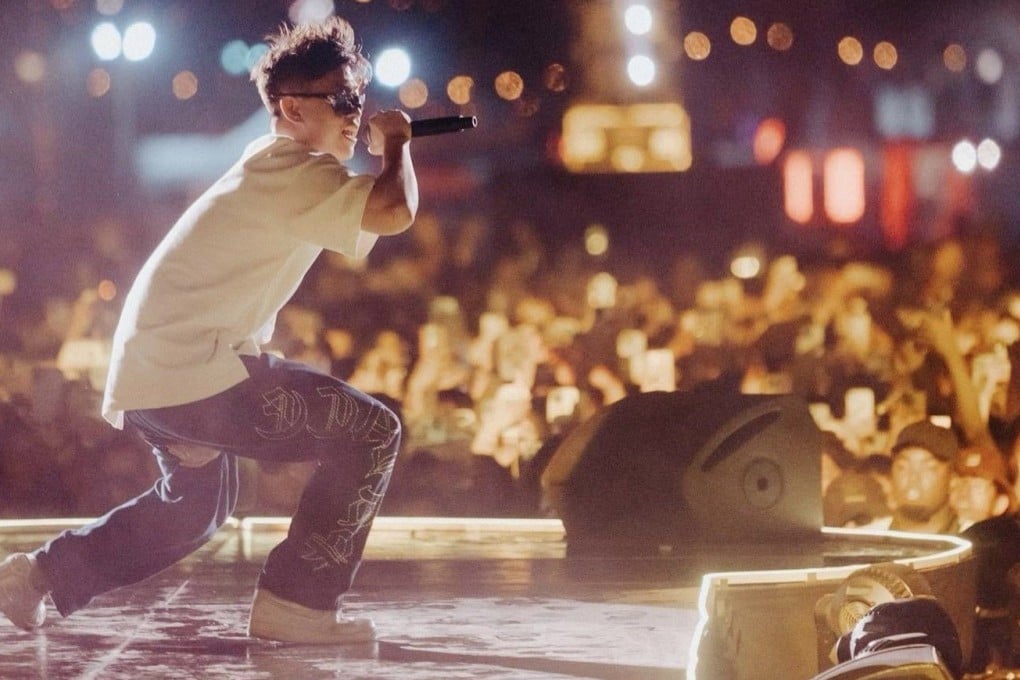 Rapper Milli Nyt performing at Head in the Clouds Forever at Coachella