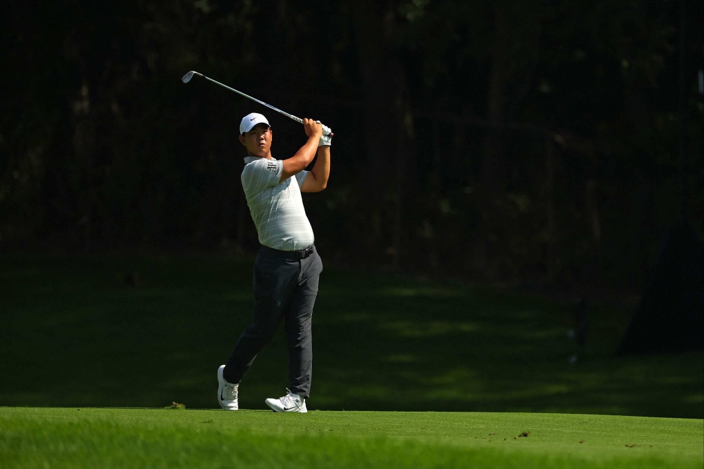 Tom Kim of South Korea is preparing for his first Tour Championship with potential to become the youngest winner. Photo: AFP