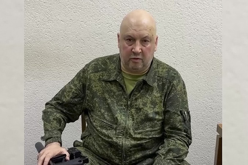 General Sergei Surovikin, who was linked to June’s Wagner rebellion, has been dismissed from his job as chief of the air force, according to Russian state media. File photo: Russian Defence Ministry Press Service via AP