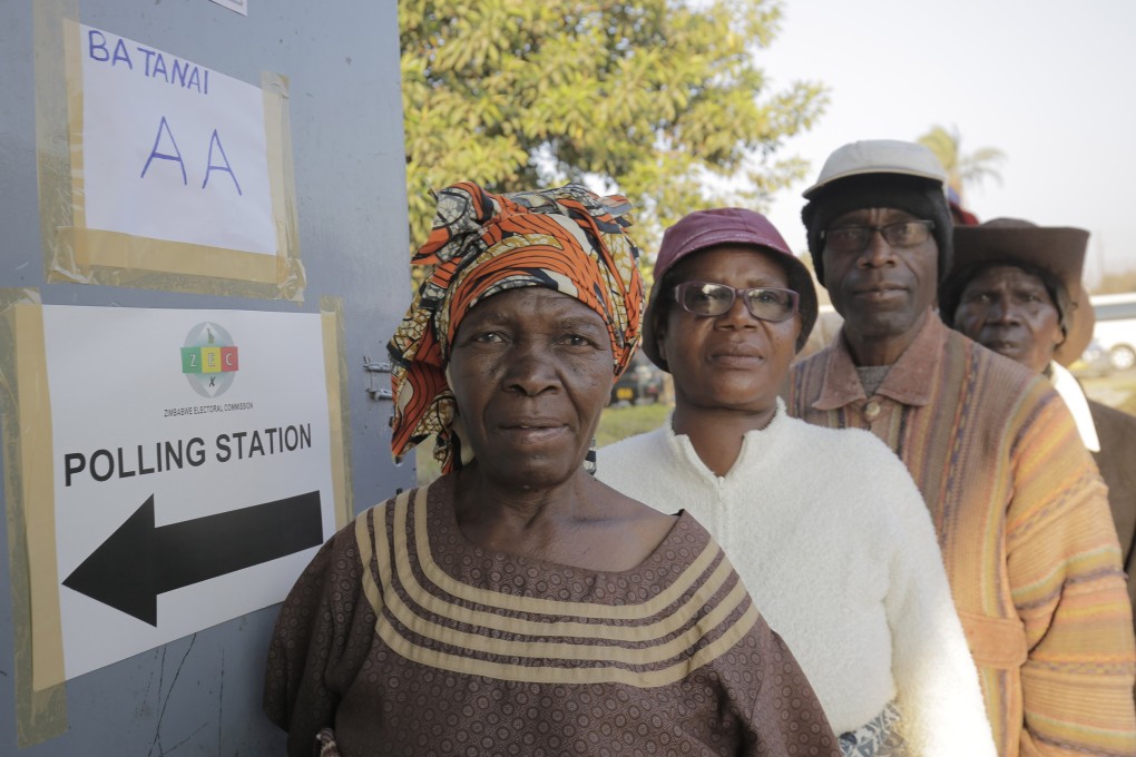 Zimbabweans wait in a line to cast their votes in the 2023 general election in Epworth, Harare on Wednesday. Photo: EPA-EFE