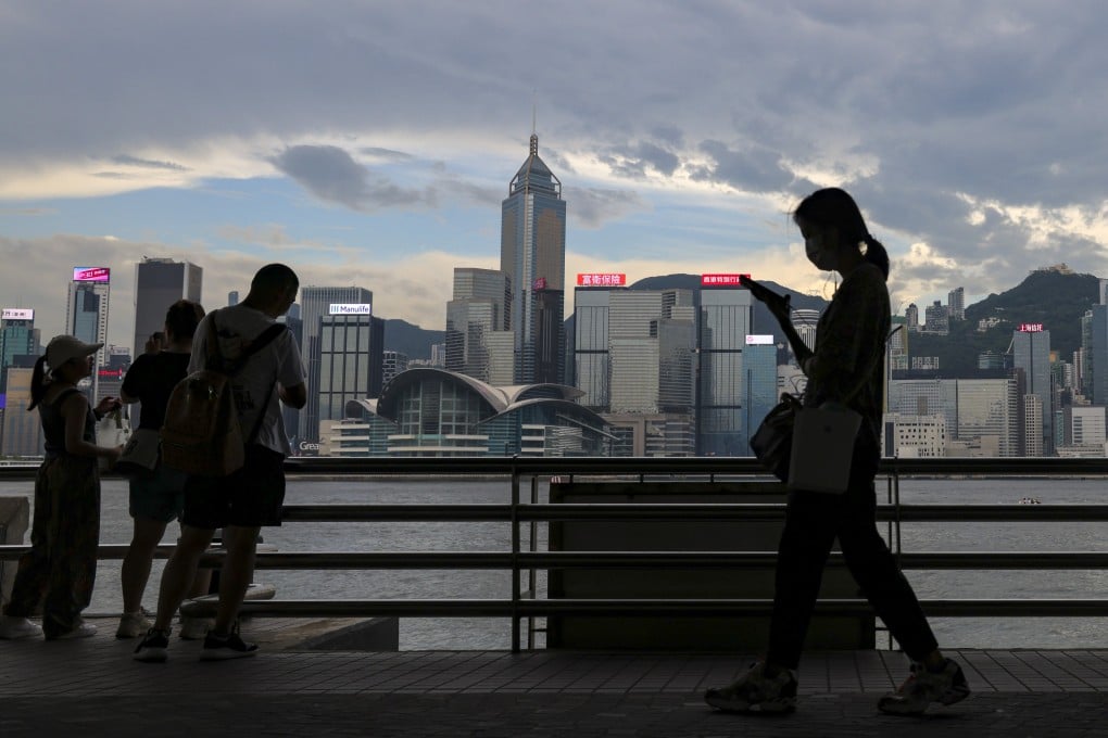 The Hong Kong skyline seen from the Tsim Sha Tsui waterfront on August 10, 2023. Photo: SCMP / Jelly Tse