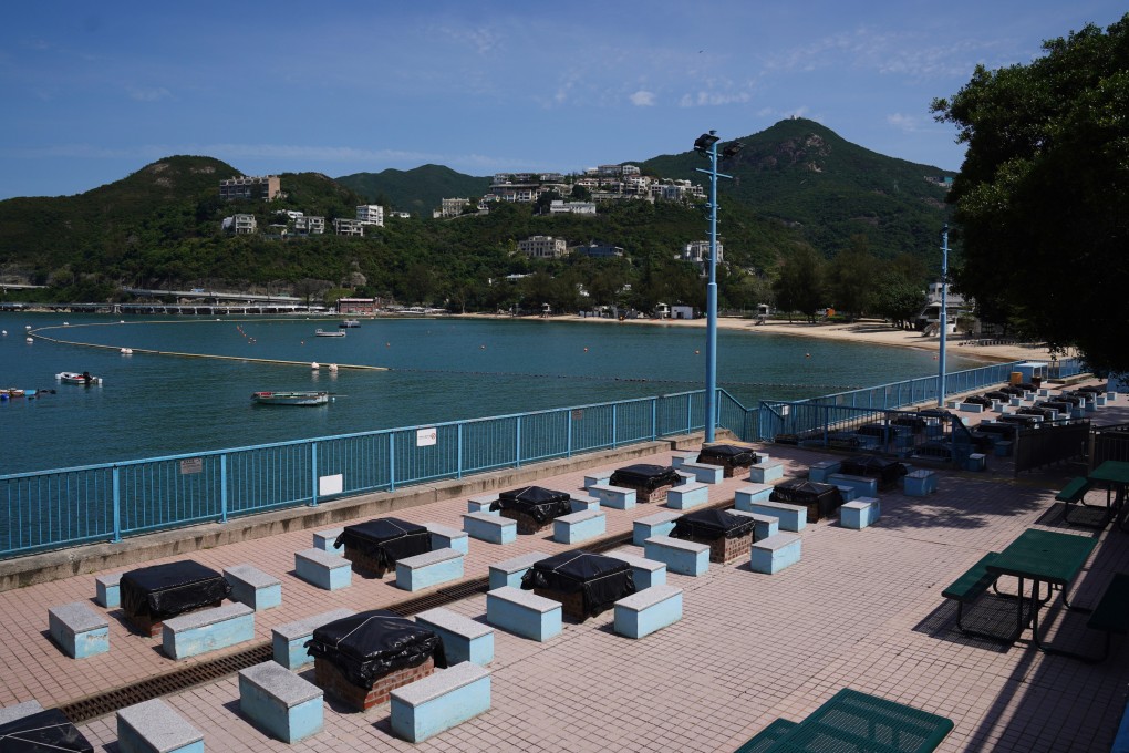 A view of beach and barbecue facilities at Deep Water Bay in 2022. Photo: Sam Tsang