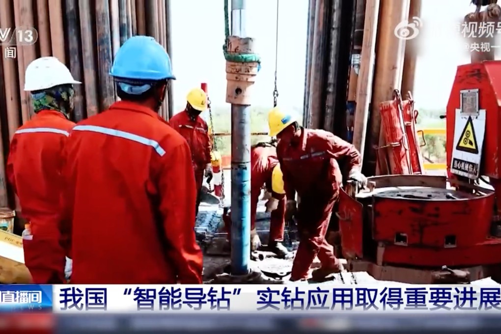 The Chinese Academy of Sciences says a smart drilling technology has precisely detected underground oil and gas in China’s Tarim Basin and guided a drill to hit the best extraction points. Photo: Weibo