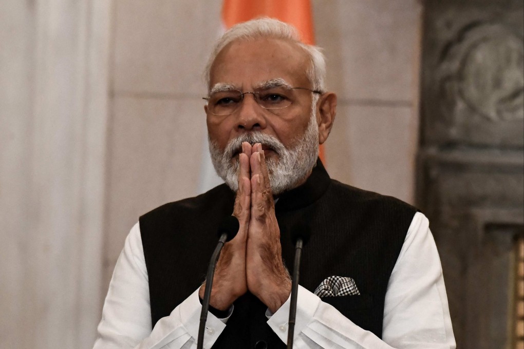 India’s prime minister, Narendra Modi, in Athens for a meeting with Greece’s prime minister Kyriakos Mitsotakis. Photo: AFP)