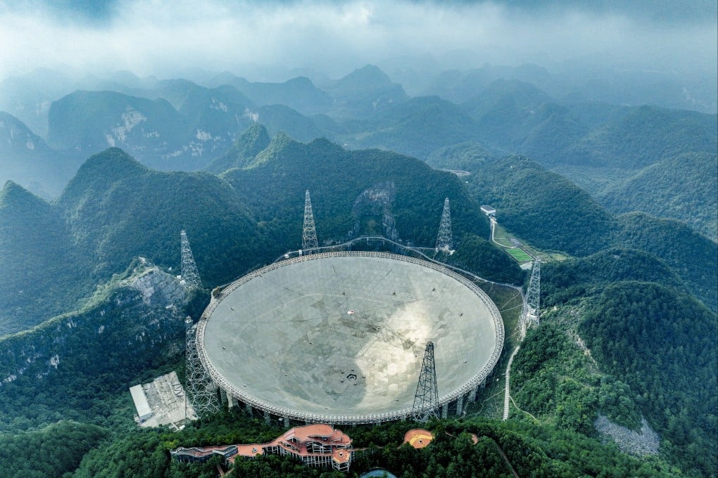 China’s FAST radio telescope in southwestern Guizhou province has taken lessons from the collapse of Puerto Rico’s Arecibo. Photo: Xinhua