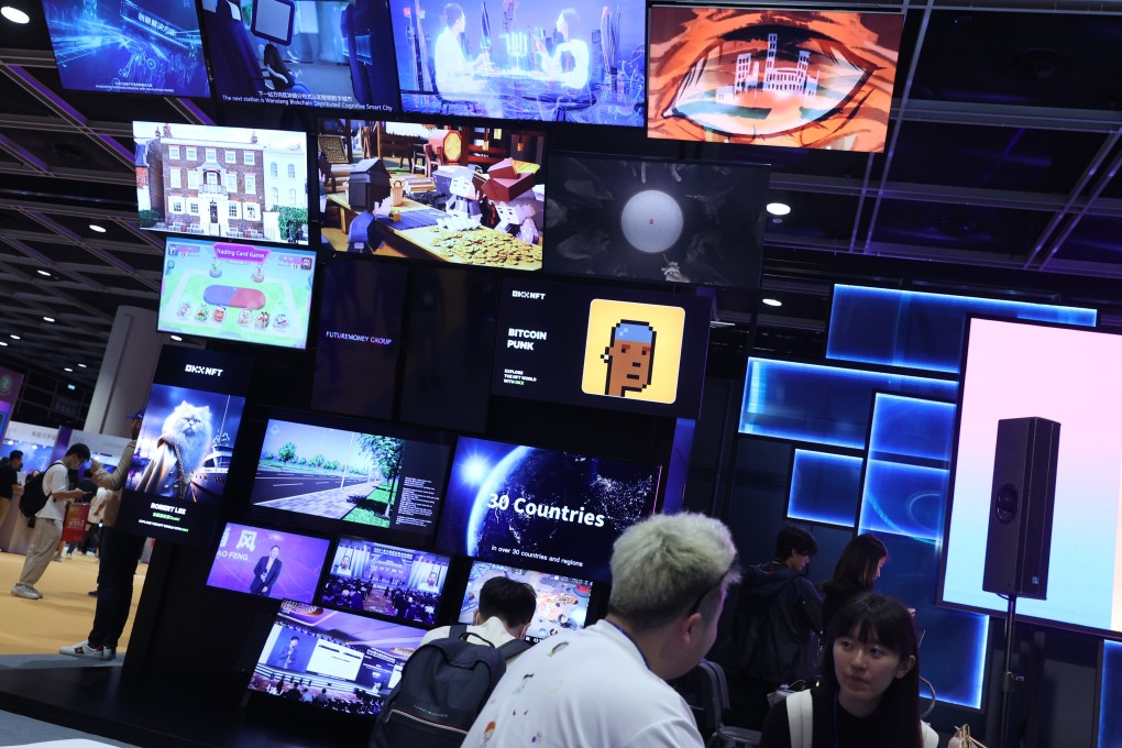 Visitors explore the Web3Hub and Blockchain Labs during the Hong Kong Web3 Festival 2023 at HKCEC in Wan Chai on April 14, 2023. Photo: Yik Yeung-man
