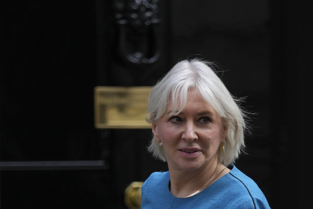 Nadine Dorries, Britain’s Secretary of State for Digital, Culture, Media stepped down from Parliament on Saturday. Photo: AP