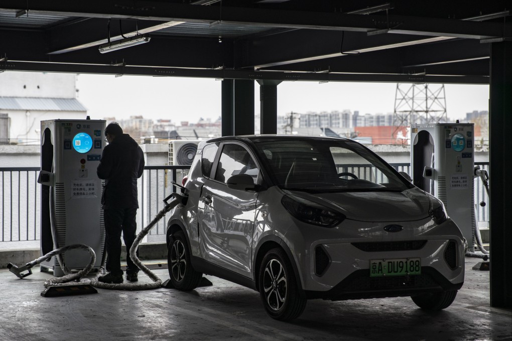 An EV charging station in Beijing. Photo: Bloomberg