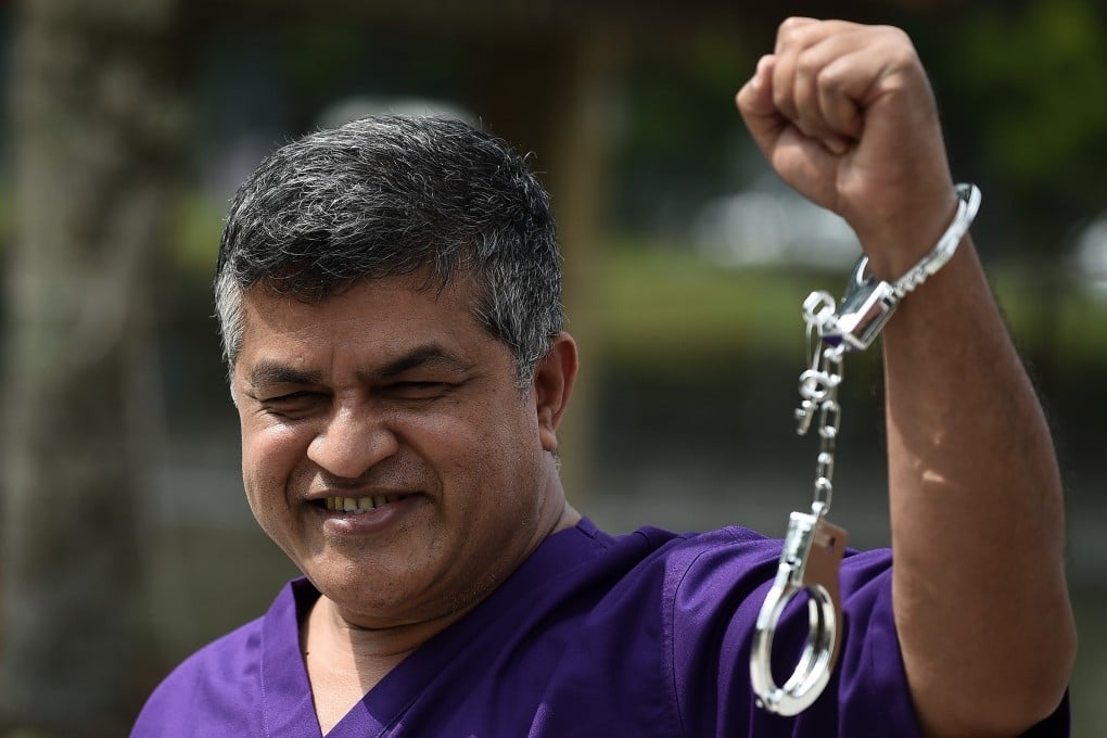 Malaysian cartoonist Zulkifli Anwar Ulhaque, popularly known as Zunar, poses prior to a book-launch event in Kuala Lumpur. He has sometimes been in trouble with the authorities over his work. File photo: AFP