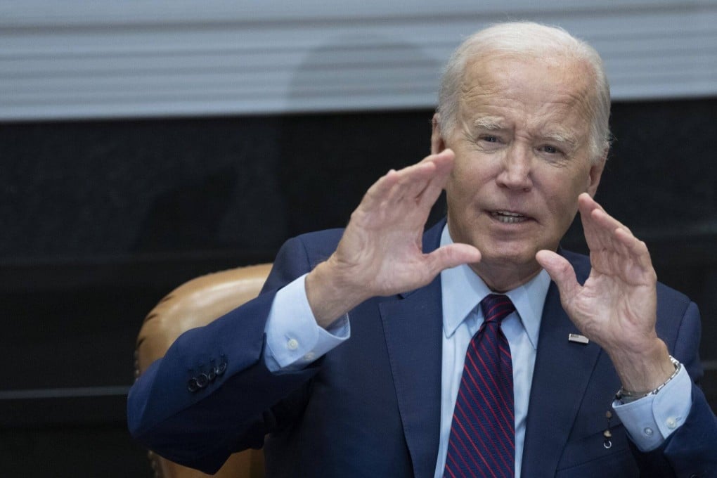 US President Joe Biden during a meeting with organisers of the first March on Washington and members of the King family at the White House. Photo: Bloomberg