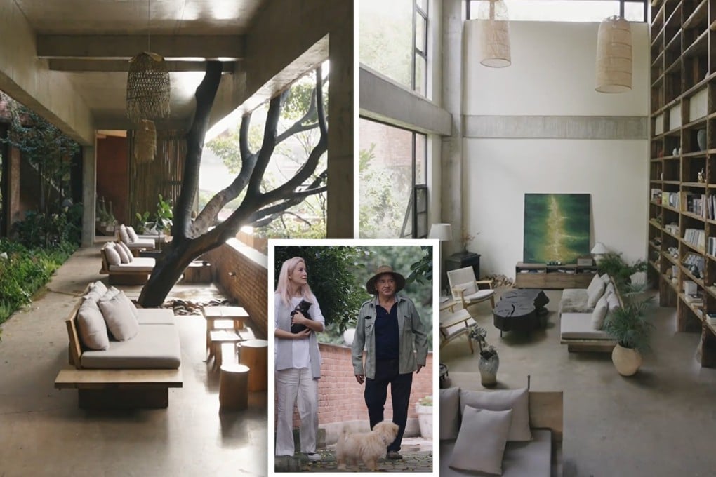 A daughter in China has been accused of being self-serving by online critics after she spent 10 years worth of her savings to build her farmer father a luxury villa in the countryside: SCMP composite/Weibo