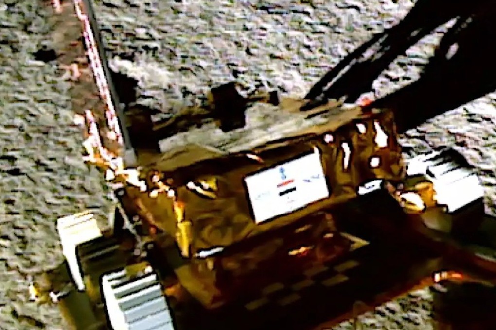 The rover of India’s Chandrayaan-3 lunar mission on the moon. Photo: EPA-EFE