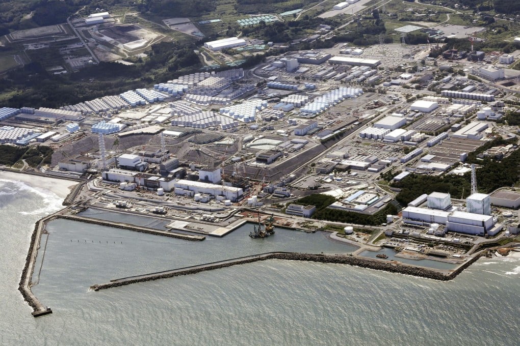 A aerial view of the Fukushima Daiichi nuclear plant in Fukushima, northern Japan, on August 24, shortly after its operator, the Tokyo Electric Power Company, began releasing treated radioactive water into the Pacific Ocean. Photo: AP