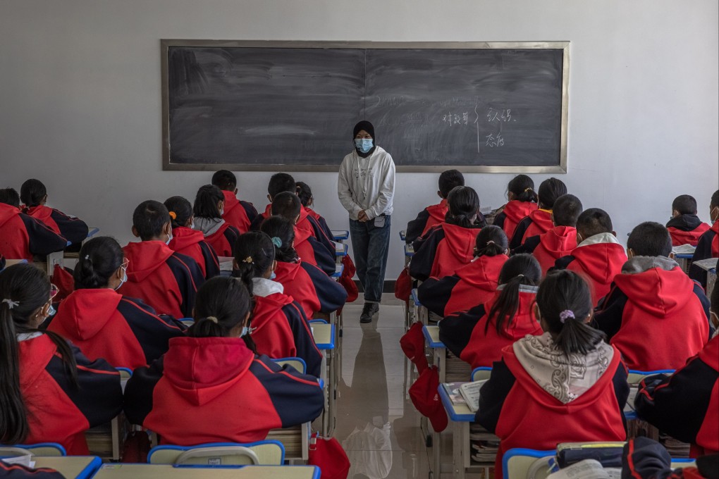 Instruction in standard Chinese – both spoken and written – has become a key policy in China’s ethnic minority regions. Photo: EPA-EFE