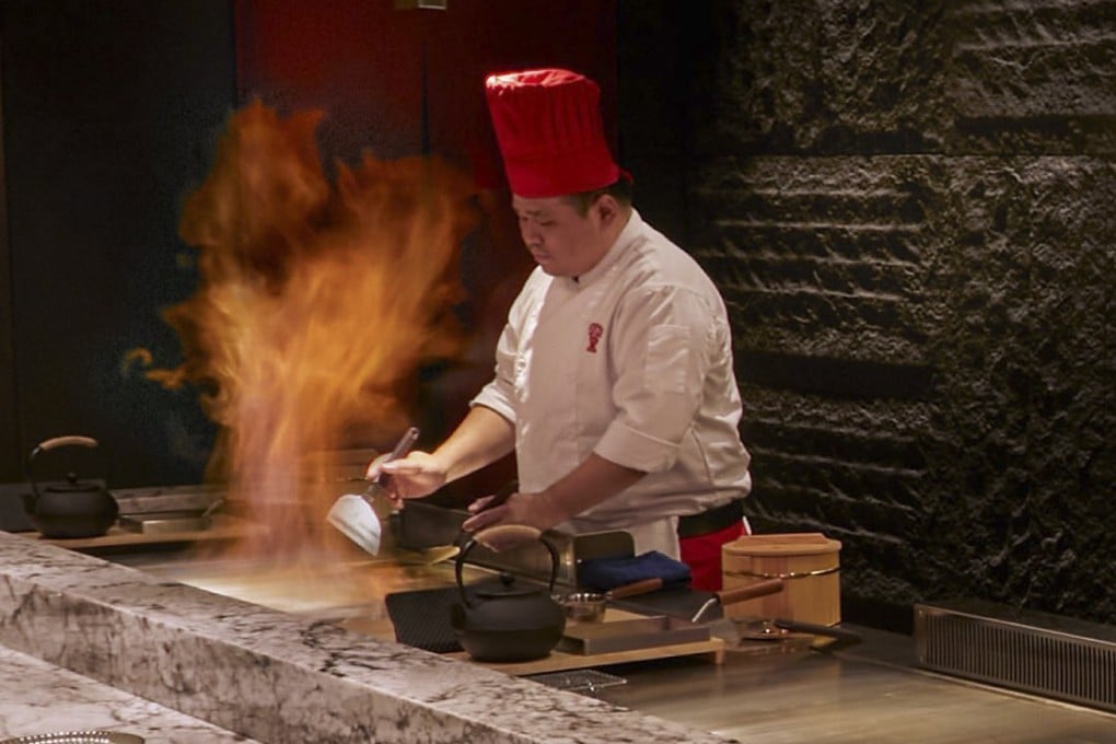 A chef mans the grill at teppanyaki chain Benihana’s new branch in Singapore. Traditionally about food theatre, teppanyaki has evolved into something more subtle. Photo: Instagram/@benihana