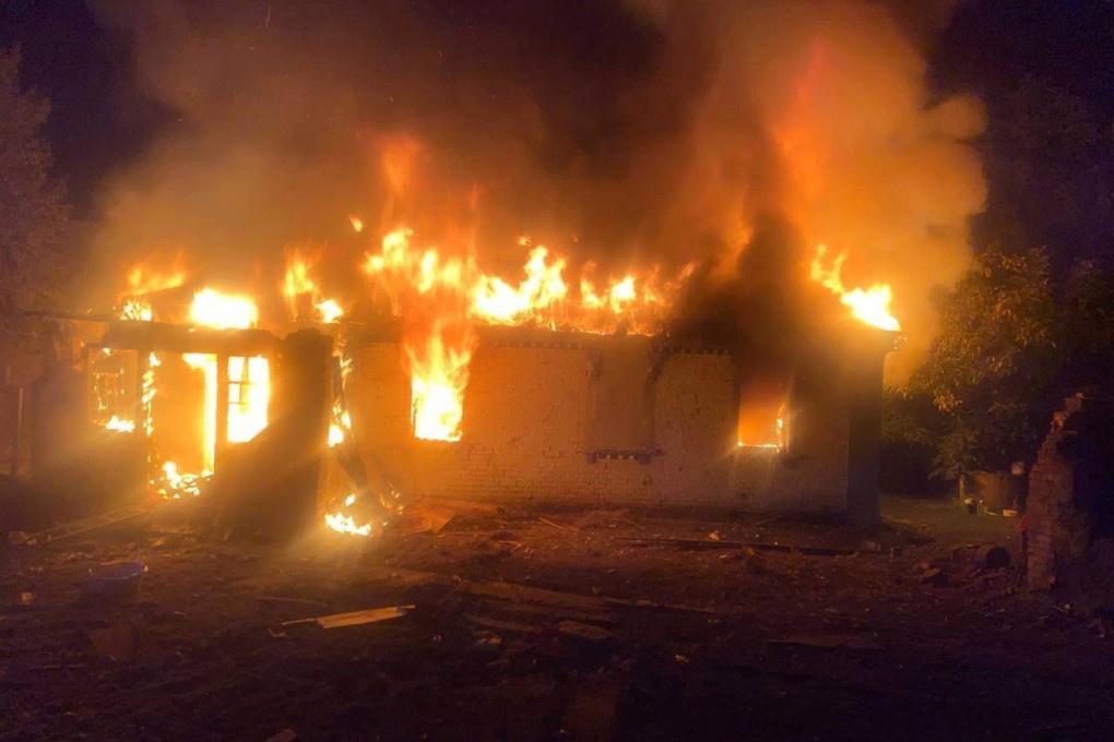 A residential area in Ukraine hit by Russian drone and missile strikes. Photo: Reuters