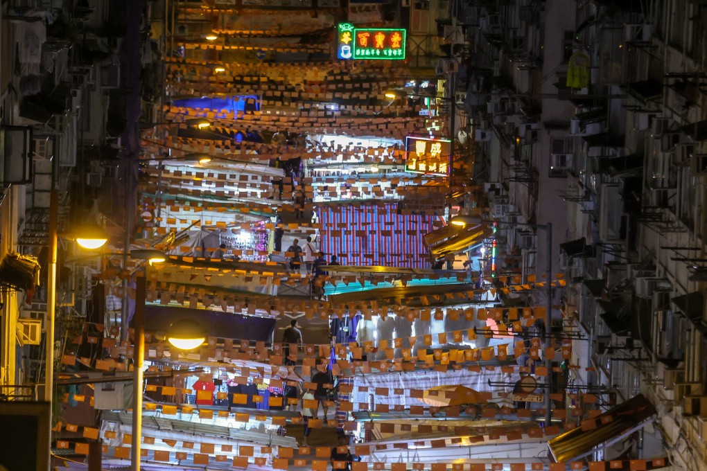 Temple Street night market in Yau Ma Tei. The Hong Kong government has planned to revitalise the city’s night scene. Photo: SCMP/Jonathan Wong