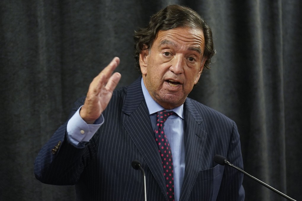 Former US diplomat Bill Richardson speaks to reporters during a news conference in New York in November 2021. Photo: AP