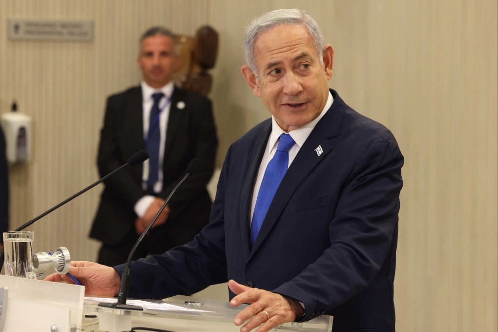 Israeli Prime Minister Benjamin Netanyahu in Nicosia, Cyprus on Sunday. Photo: AFP