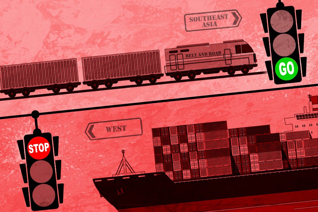 The Belt and Road Iniative was launched in 2013 as a way of enhancing China’s trade links with the world and expanding its global influence. Illustration: Henry Wong