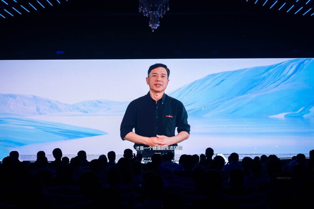 Baidu founder and CEO Robin Li Yanhong announces the upcoming launch of its latest large language model, Ernie 4, on Tuesday. Photo: Handout