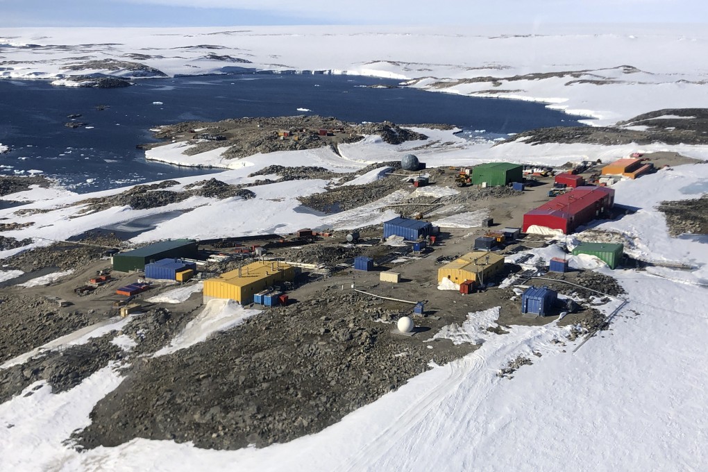 Australia’s Casey research station in Antarctica. Over the southern hemisphere’s winter, fewer than 20 people remain at the base to perform maintenance work. Photo: AP