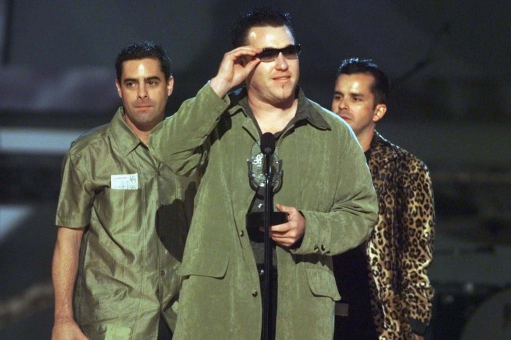 Steve Harwell, centre, and other members of the band Smash Mouth. Harwell died on Monday. Photo: Reuters