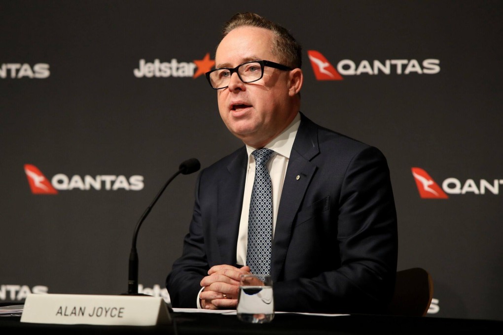 Alan Joyce, outgoing CEO of Qantas Airways, said that after 15 years running the national carrier he was bringing forward his planned retirement date. Photo: Bloomberg