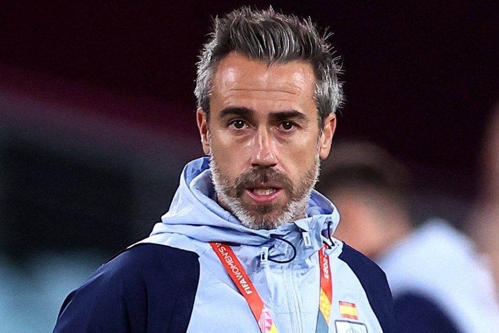 Spain’s head coach Jorge Vilda at Stadium Australia in Sydney on August 19. Vilda was fired by Spain’s football association on Tuesday. Photo: AFP