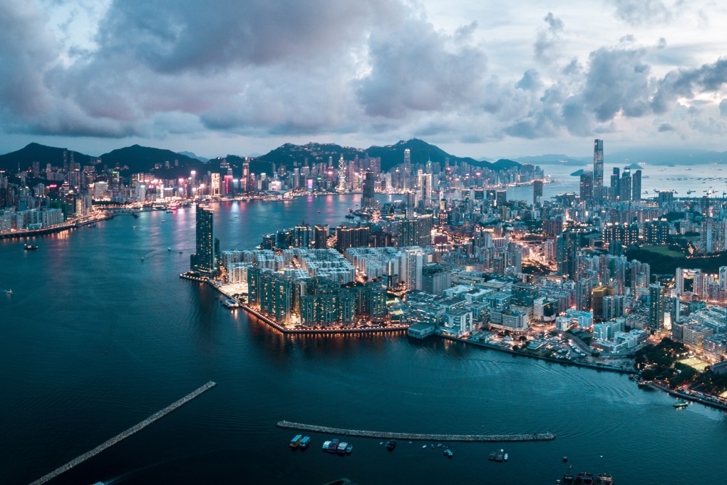 An aerial view of Hong Kong Island and Kowloon. Photo: Shutterstock