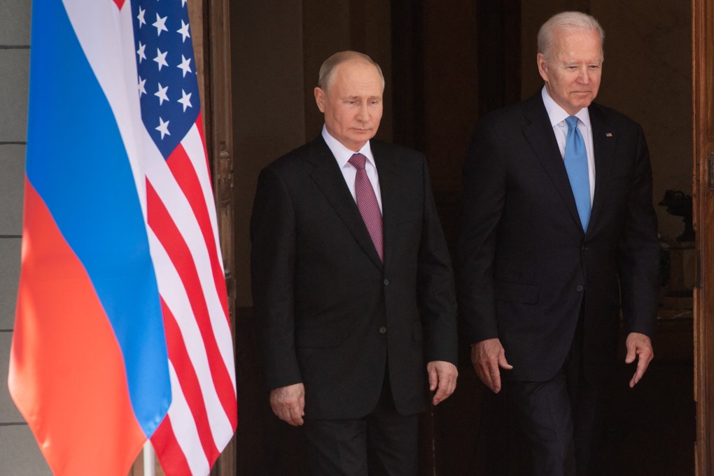 US President Joe Biden (right) and Russian President Vladimir Putin arrive for summit talks at Villa La Grange in Geneva, Switzerland, on June 16, 2021. Recent statements from both the United States and Russia suggest there is hope of renewed arms control talks between them, but making it possible for Biden and Putin to meet in person is crucial. Photo: AFP