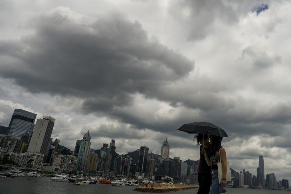 Two people visit East Coast Park Precinct, in North Point, on July 16. The mental health of Hong Kong’s young people is a growing concern, given the toll of the Covid-19 pandemic, and the stresses of education, unemployment, a lack of opportunities, and more. Photo: Sam Tsang