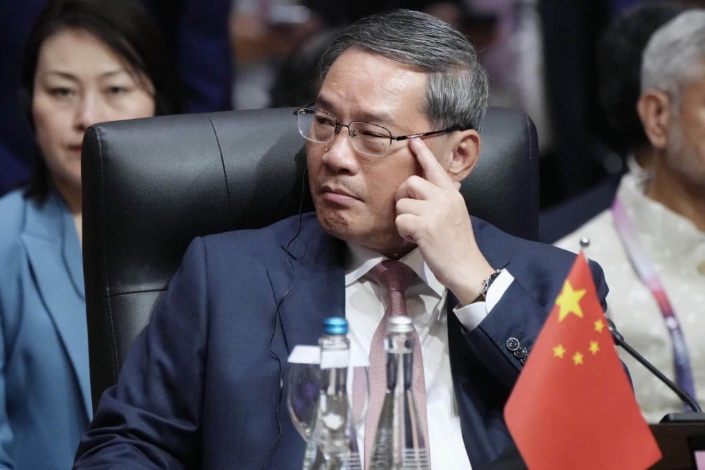Chinese Premier Li Qiang at the East Asia Summit in Jakarta, Indonesia, on Thursday. Photo: Kyodo