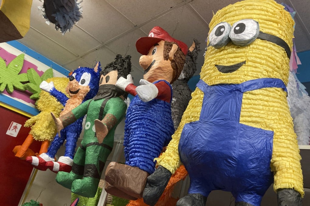 Piñatas are displayed inside Casa de Piñatas in Albuquerque, New Mexico, on Thursday. Photo: AP