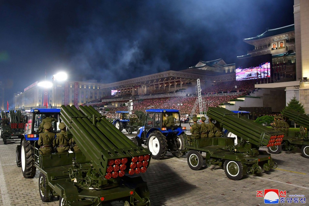 Xi sent the message to mark North Korea’s 75th anniversary celebrations. Photo: AFP