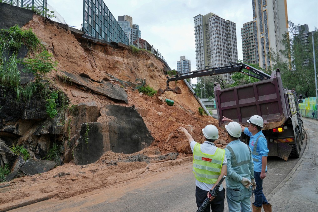 The government has come under fire for its response to a record black-alert rainstorm last Thursday. Photo: Elson Li