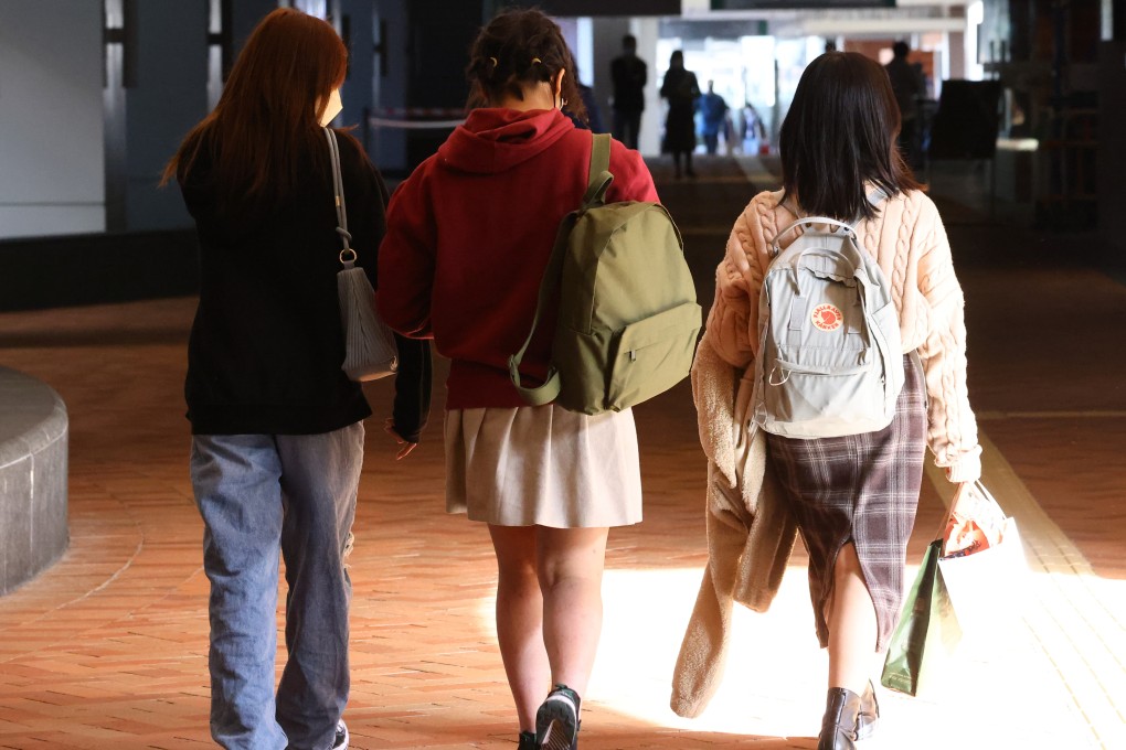 Undergraduates on the campus of the University of Hong Kong on December 20. A sexual harassment survey found that such incidents in orientation camps “have become something like ‘seasonal influenza’”: expected to occur every year. Photo: Dickson Lee