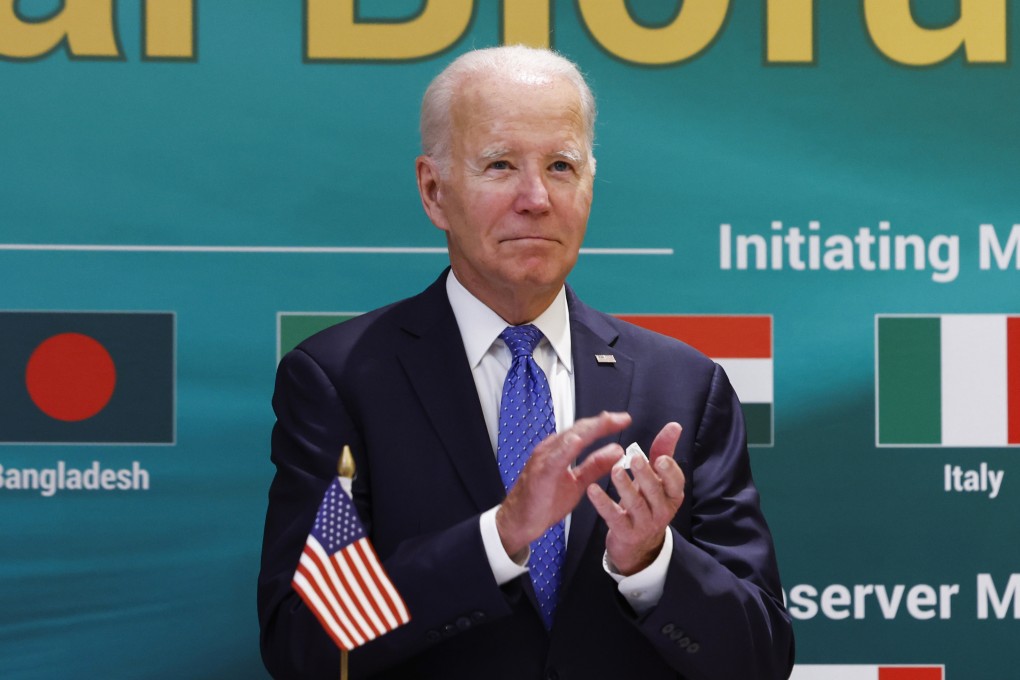 US President Joe Biden during the G20 summit in India. Photo: AP