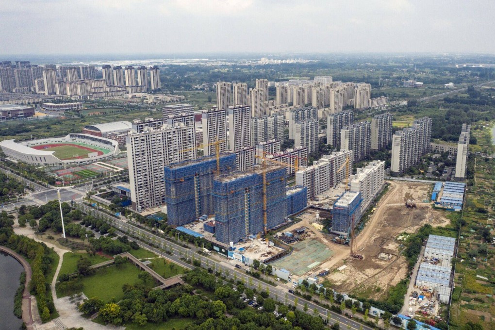 Residential buildings in Yangzhou. China’s housing market is struggling from an onslaught of property developer defaults and weak buyer demand. Photo: Bloomberg