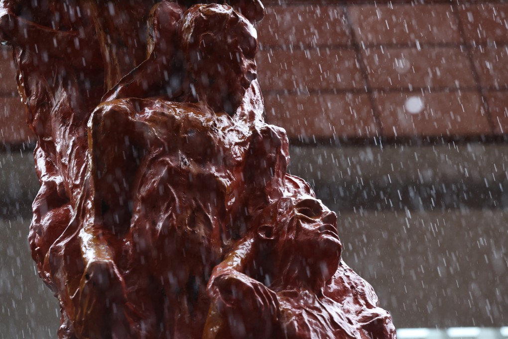 A mainland Chinese student in Hong Kong has admitted to sedition after attempting to join a campaign to reunite the Pillar of Shame sculpture with its creator. Photo: K. Y. Cheng