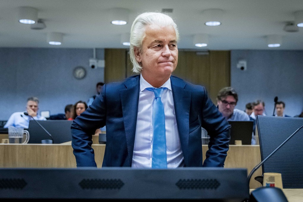Dutch PVV leader Geert Wilders attends a criminal case in the court of Schiphol. The criminal case hearing is against the Pakistani cricketer Khalid Latif, who is said to have offered money in a video for the murder of Wilders, a member of Dutch Parliament. Photo: EPA-EFE