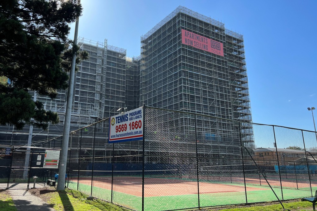 A multi-storey block of flats being constructed in Marrickville, Sydney, on August 29. Housing prices in Sydney have risen 8.8 per cent this year, defying months of gloom and broader economic conditions that would suggest a continued fall in prices. Photo: Reuters