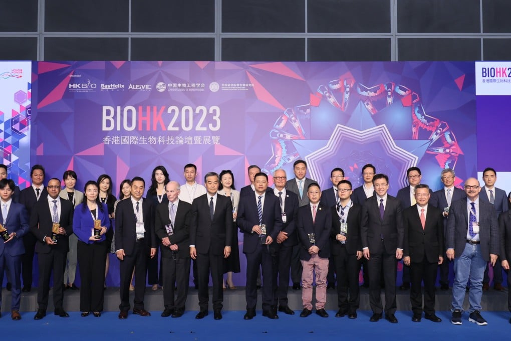The four-day BIOHK 2023 is being held at the Hong Kong Convention and Exhibition Centre in Wan Chai. Photo: SCMP