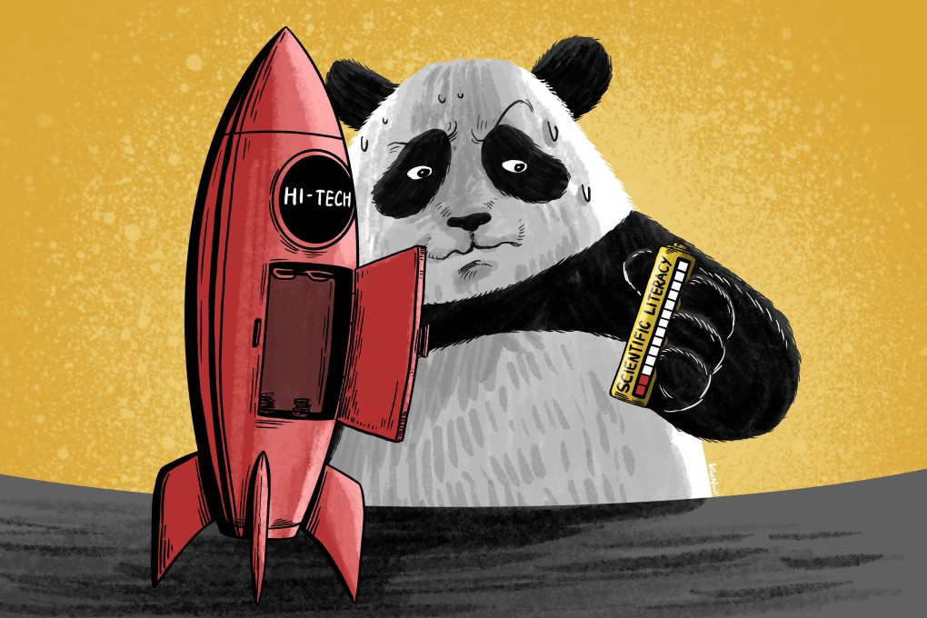 Studies by multiple organisations in recent years have shown that the level of scientific literacy is several times higher in the United States than in China. Illustration: Lau Ka-kuen