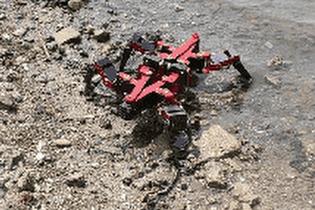 By rotating body parts, Origaker can change its gait and working mode according to different terrain, and pitch vertically or twist horizontally. Photo: Professor Dai Jiansheng