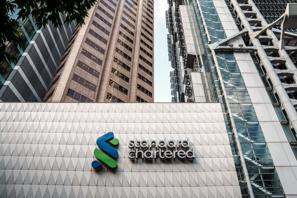 Signage at a Standard Chartered Plc bank branch in Hong Kong, China. Photo: Bloomberg