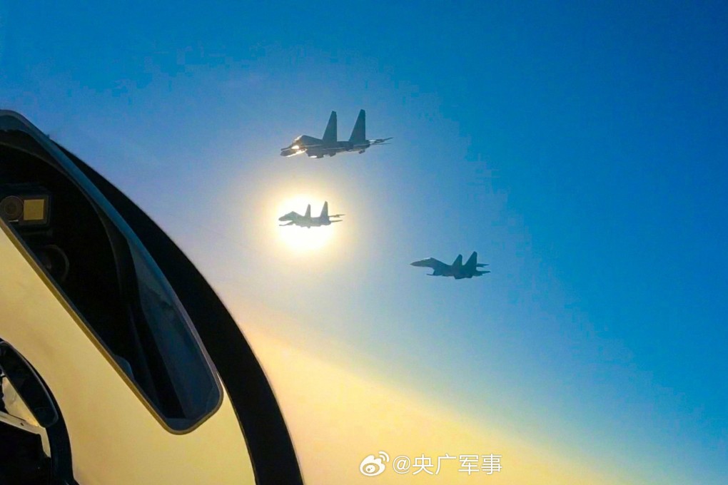 PLA pilots are taking part in  cross-theatre exercises to practice landing and taking off from unfamiliar airports. Photo: Weibo